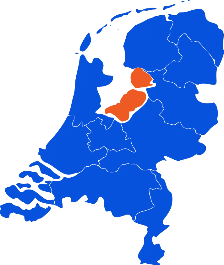 Dakdekker Flevoland Map