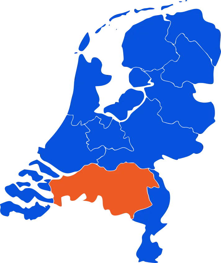 Dakdekker Noord-Brabant Map